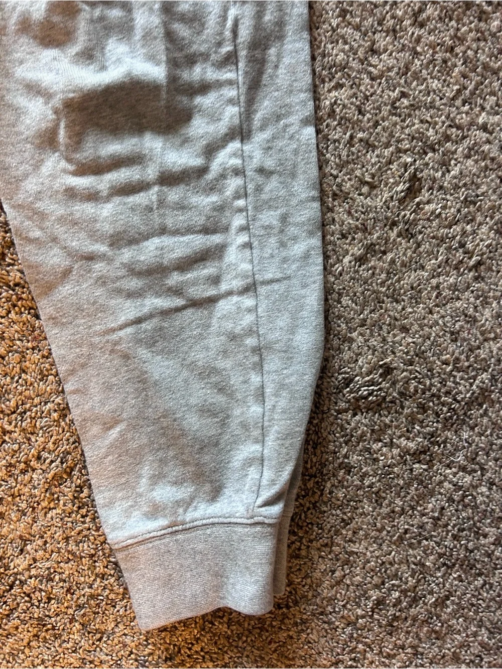 Nike Light Gray Women’s Jersey Joggers with Logo